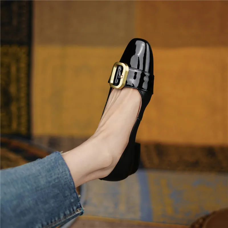 Scarp Donna Elegant Women's Fashion Trend 2026 Genuine Leather Slip-On Breathable Loafers Bayan Ayakkabi Luxury Mules