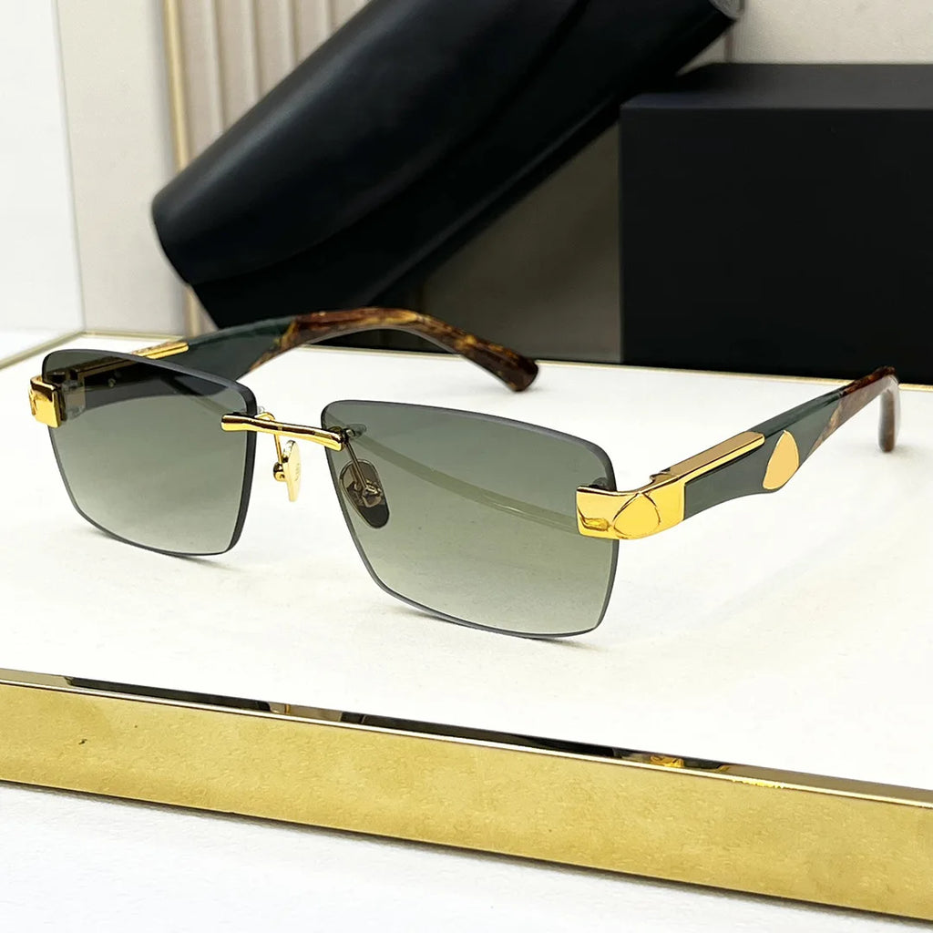 European American Fashion Cross-Border Sunglasses Light Luxury Casual Square Home Frameless Holiday Trendy Style for Men Women