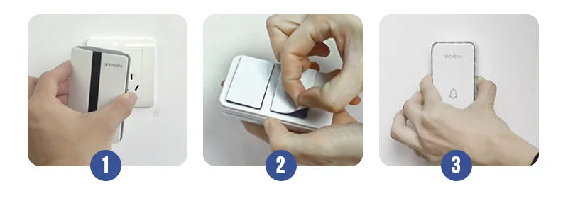 K33 Wireless Doorbell Waterproof Self-powered Button Smart Door Bell Sets Home Welcome Outdoor House Chimes  Receiver