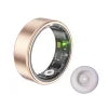 Smart Ring SR06 5ATM Silver Gold Fitness Tracker App Control Heart Rate Blood Oxygen Pressure Sleep Step Distance Monitor for Rose Gold with Case charging SR06 Tidesmit