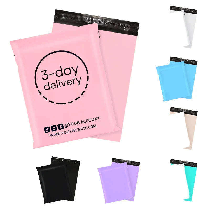 Custom Print Poly Mailing Bags for Heavy Products Shipping for Shoes for Courier Mailing Delivery