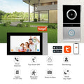 Tuya Smart App Remote Control ID Card Unlock Recording Smart Wifi Video Door Phone Doorbell Intercom System for Villa As picture Tidesmit