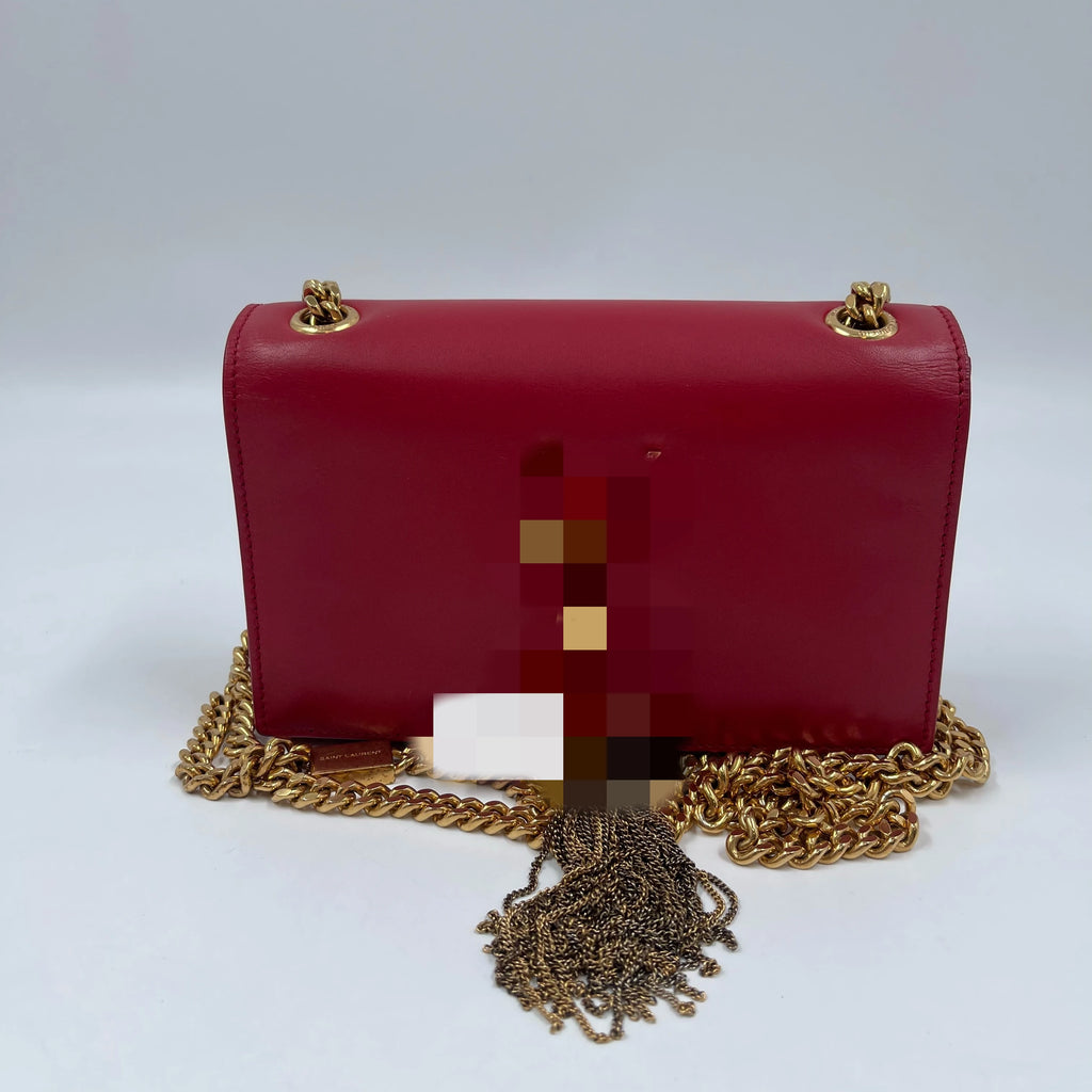 Luxury High-End Pre-Owned Designer Handbags Wholesale, Genuine Leather Red Square Shoulder Bag, Fashion Statement Piece