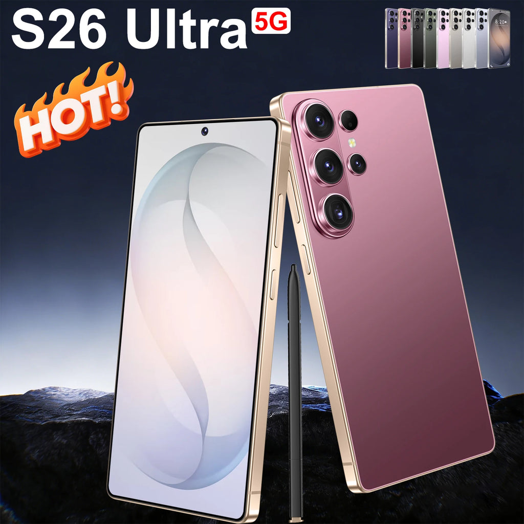 S26 Ultra smartphone with 7.3-inch screen and 16GB RAM 1TB storage in gallery view