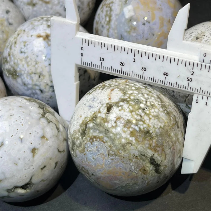 High Quality Natural Crystal Craft Ocean Jasper Sphere Healing Quartz Ball For Decoration