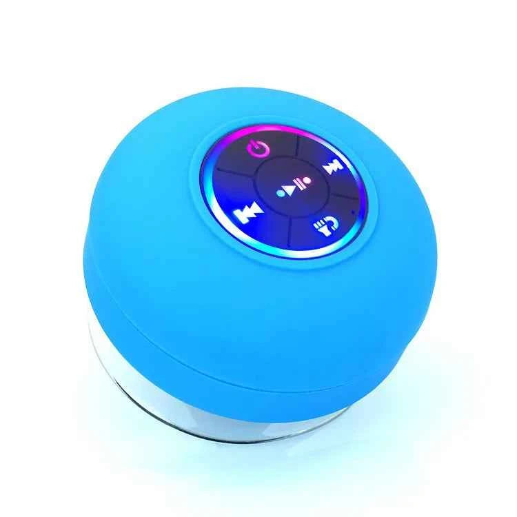 Wholesale Mini Portable Bathroom Shower Waterproof Wireless BT Speaker With Large Suction Blue My Store