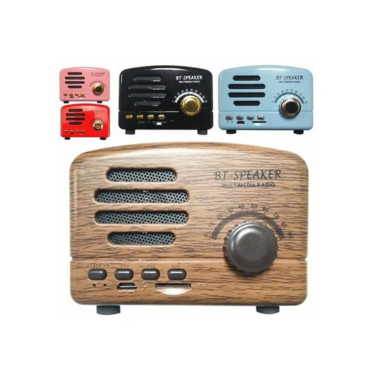 Bluetooth Speaker -Hot Selling Portable New Retro Walnut Wooden Multimedia Mini Subwoofer Wireless Blue-tooth Music Speaker