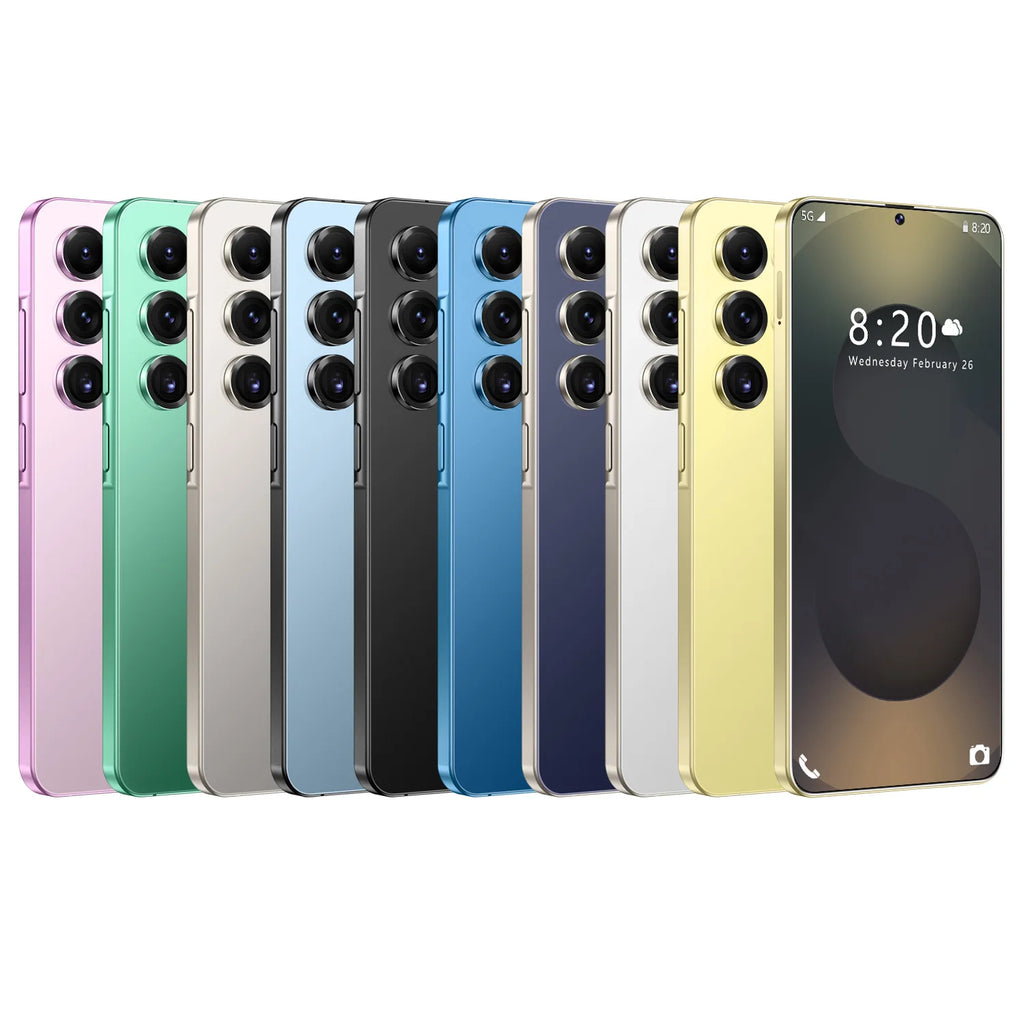 Smart Phone 2025 Cellphone S25 Ultra 7inch Unlocked Dual Card 5G Phones Android 14.0 Mobile Phones - Tidesmit