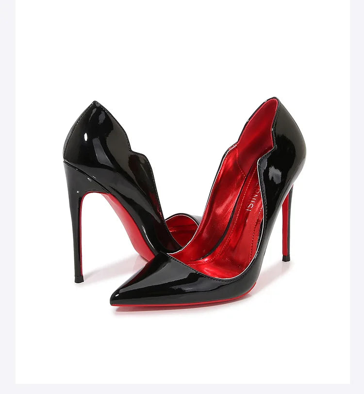 Custom 6cm 8cm 10cm 12cm Heel Height Designer Red Bottom Shoes 2025 Luxury Fashion High Heels Women Pumps
