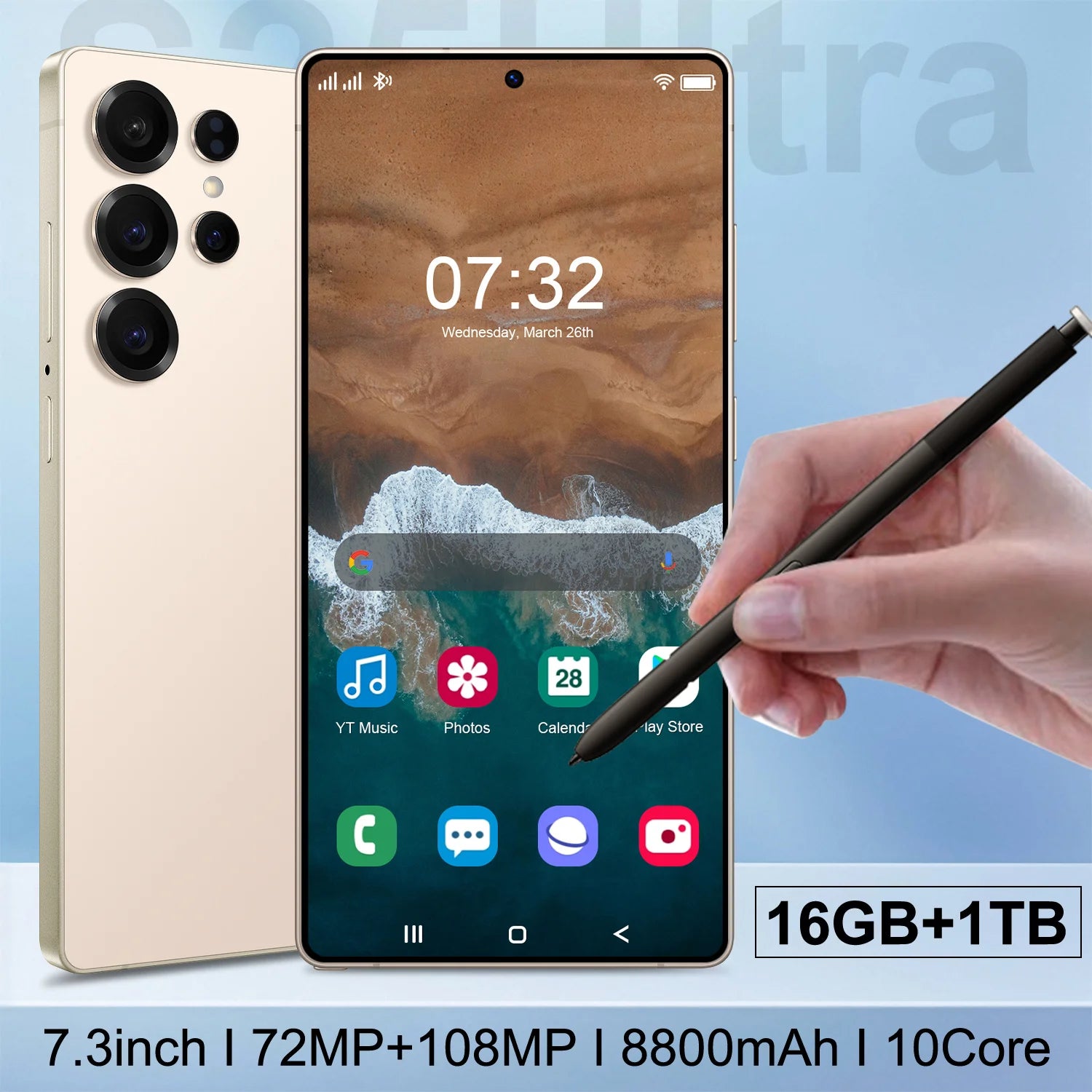 S25 Ultra 5G Smartphone 16GB 1TB Dual SIM - Gray Tidesmit