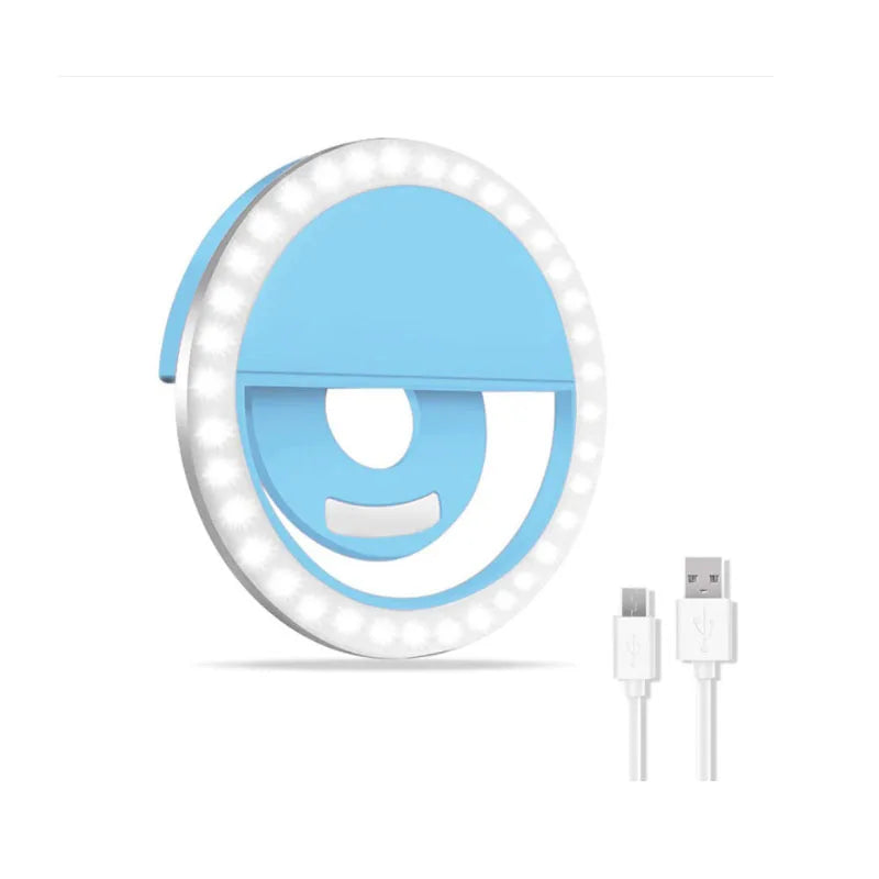 Clip on 36 Led 3 Dimmable Modes Rechargeable Mini LED Custom Camera Lights Selfie Light Phone Ring Light Selfie good quality 3 Tidesmit