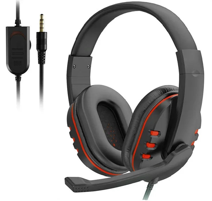 Tidesmit Wired Gaming Headset with Microphone for PC and PS4, Blue Red Tidesmit