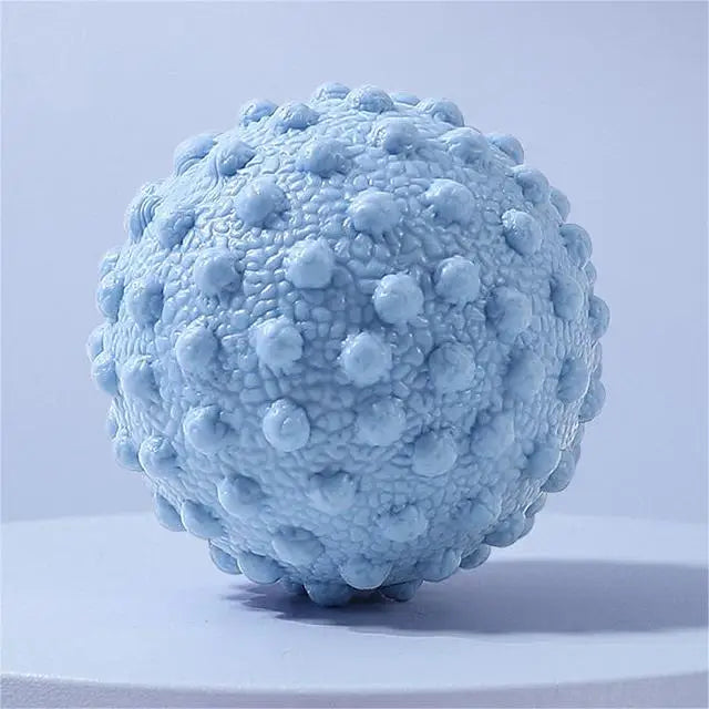 Diameter 45mm Exercise Balls Multi-functional Yoga Ball Soft TPR Relieves Soreness Spiky Yoga Massage Ball Blue Tidesmit