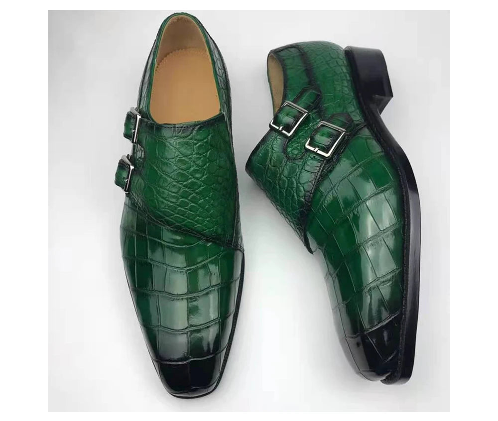 Goodyear Welt Alligator Skin Men Shoes Pure Crocodile Leather Luxury Shoes Men Premium Quality Sapato Custom Men Dress Shoes