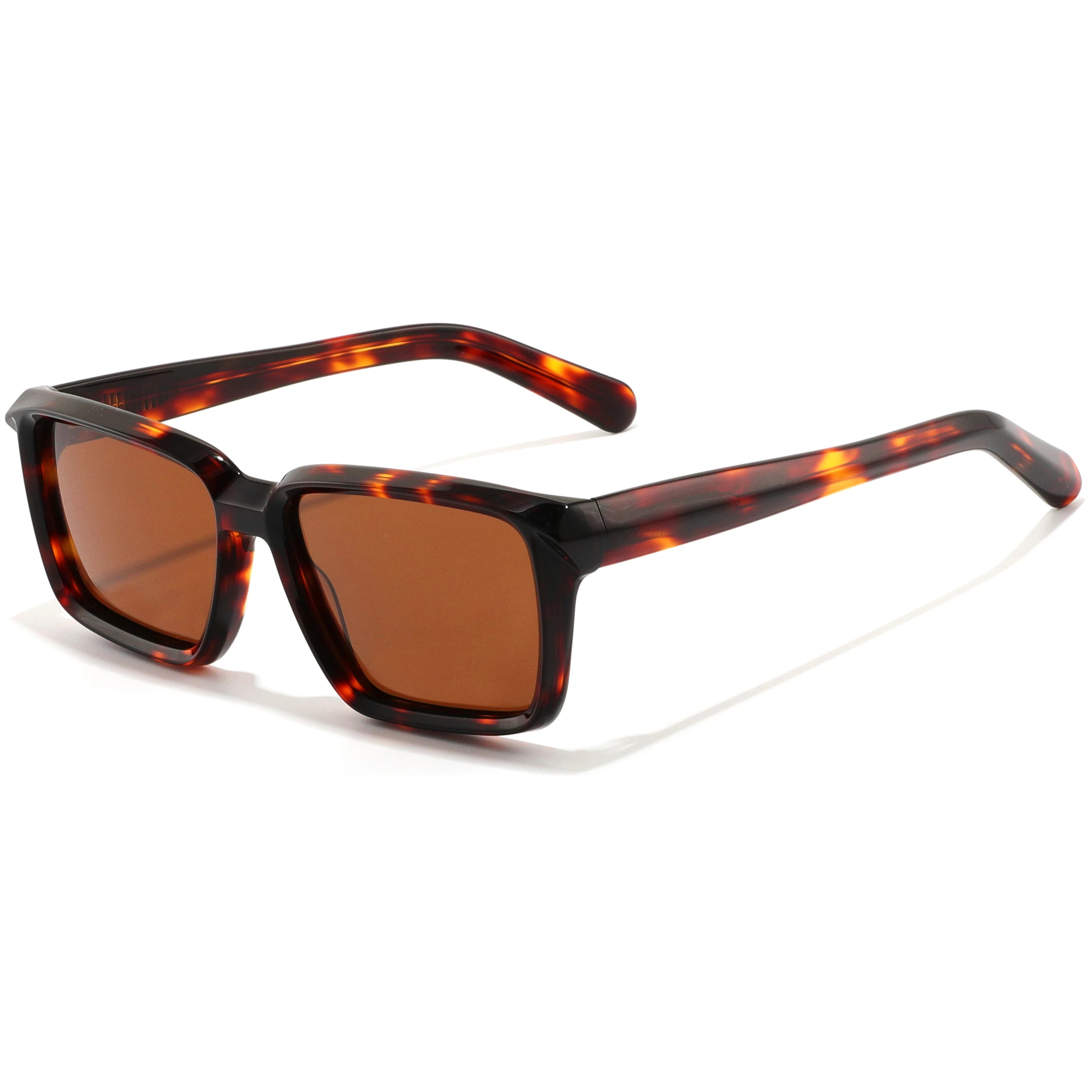 High-End Fashionable Square Eyewear Custom Logo Acetate Frame UV400 Lens Sunglasses for Women Men