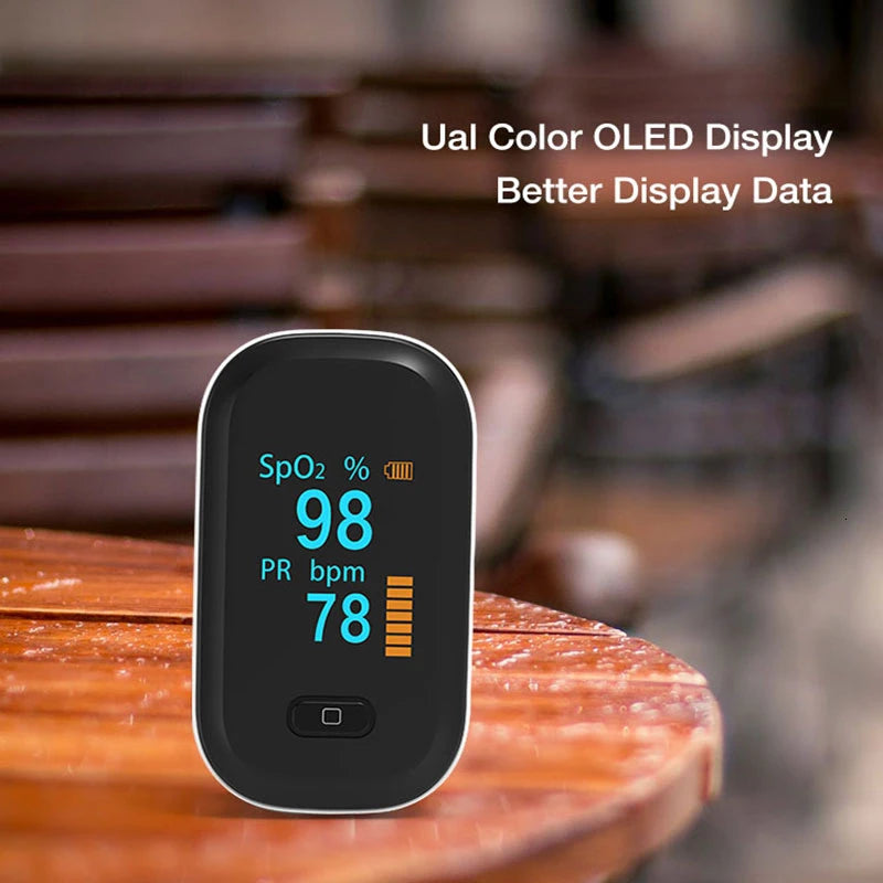 Portable Finger Pulse Oximeter Blood Oxygen Heart Rate Saturation Meter Oximetro De Dedo Saturometro Monitor Medical equipment