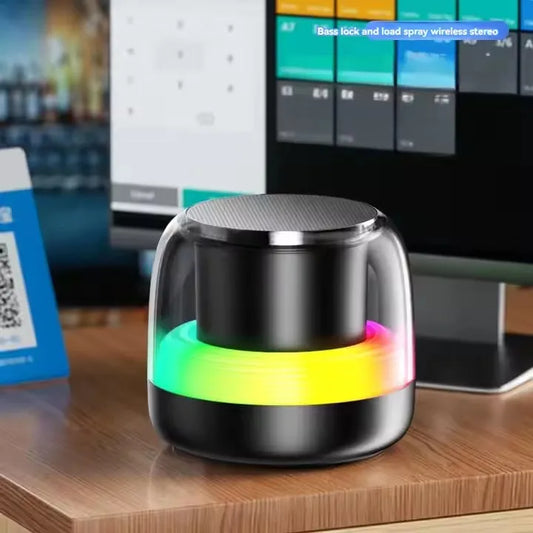 Bluetooth Speaker -Portable Mini Bt5.3 Wireless Speaker Type-c Charging Rgb Outdoor Music Speaker Support Tf Card