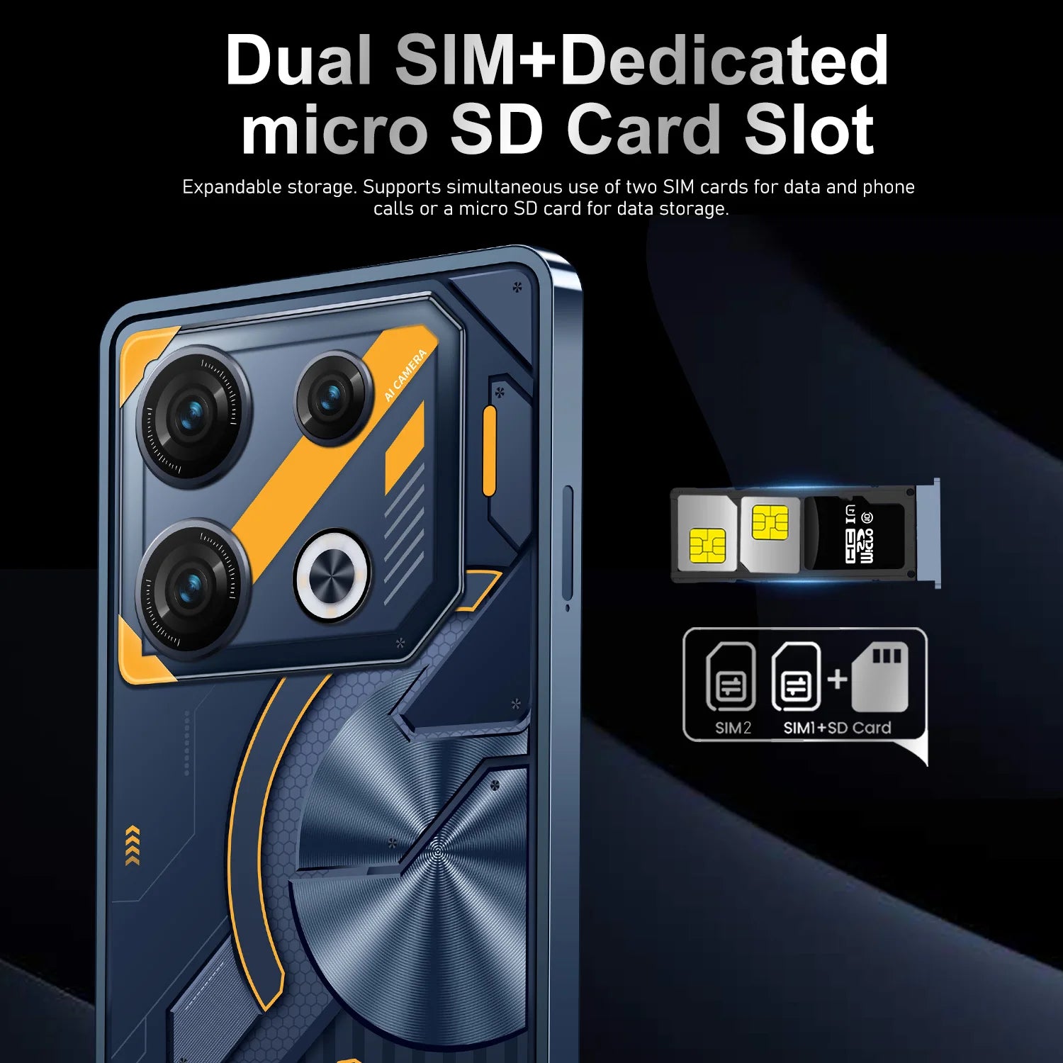 GT10 Pro Android Smart 5G Phone with 16GB RAM & 1TB Storage HighDef Screen - Tidesmit