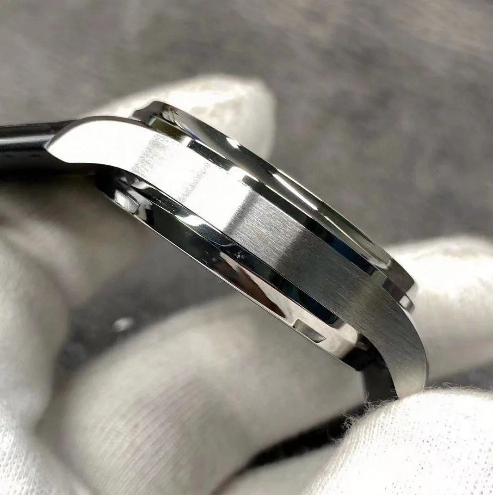 High-End Mechanical Men's Luxury Watch Silver Stainless Steel Case Business Gifts for Men