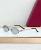 Luxury Designer Sunglasses for Men and Women Frameless Gold Titanium Metal Frame with UV400 Protection Fashionable Brand Case