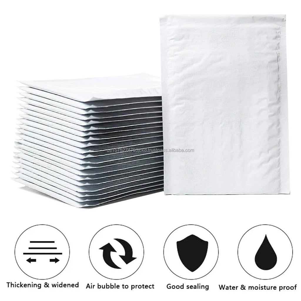 PBM#0 6x9 Poly Bubble Mailers 2 Mil Waterproof US Made Mailing Padded Self-Seal Lightweight