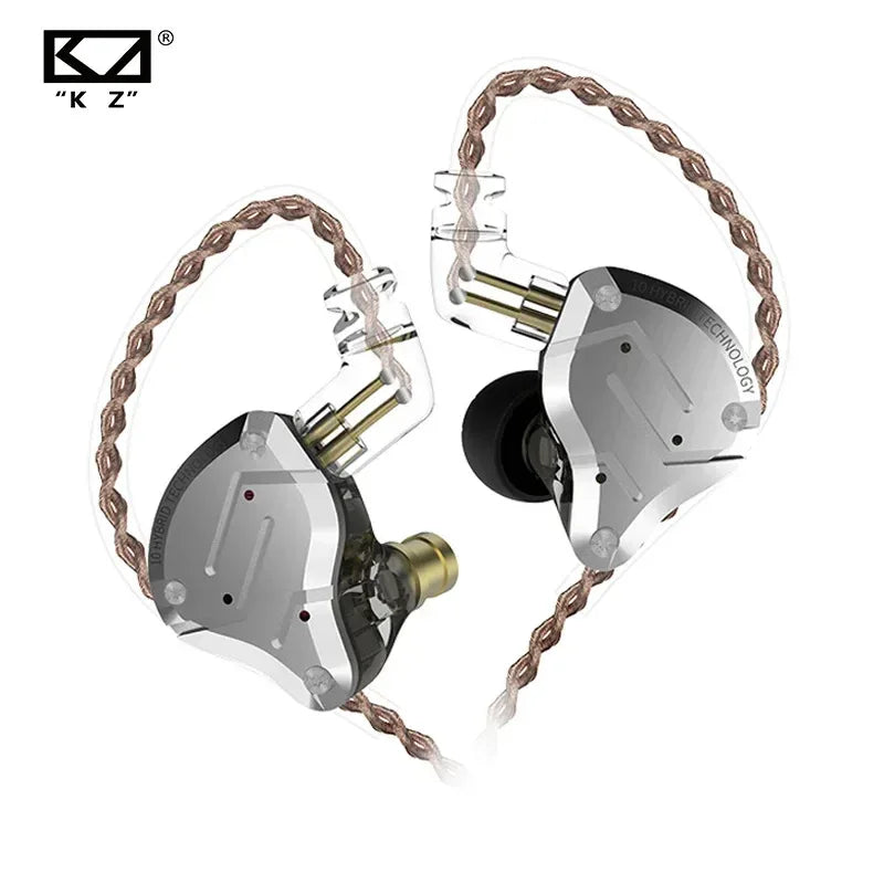 KZ ZS10 Pro 5-Driver Hybrid HiFi Wired Earbuds by Tidesmit Tidesmit