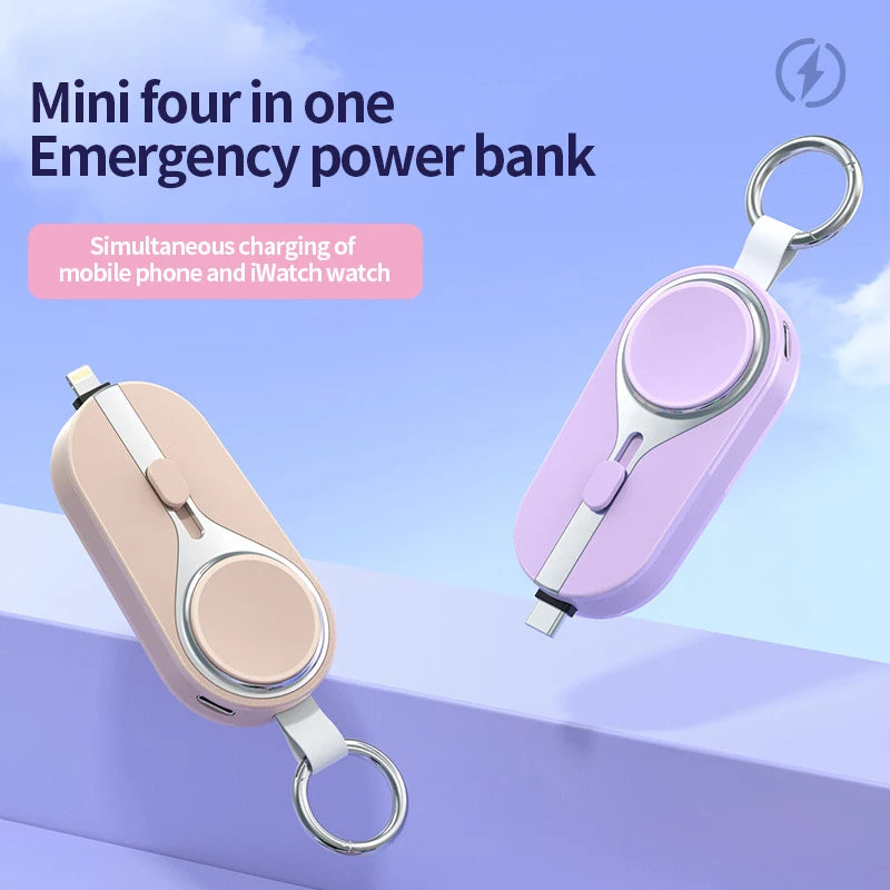 Portable Solar Keychain Power Bank 3000mAh Mini Fast Charger Tidesmit