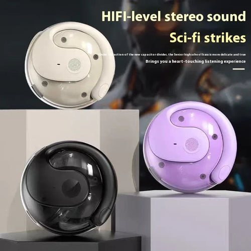 2025 Open-Ear TWS Earbuds W/Coconut JL Chipset - Semi-In-Ear Sports Headphones LED Battery Display for Running/Gym/Cycling - Tidesmit