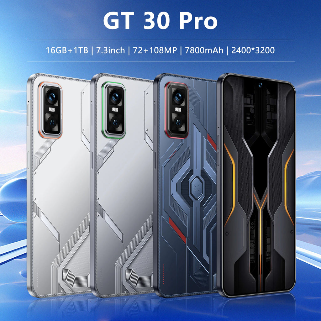 Tidesmit 5G Smartphone, 7.3 Inch AMOLED, 16GB RAM, 1TB Storage - Silver Tidesmit