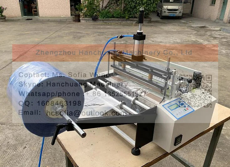 Small Heat Sealing Cutting Polypropylene Hdpe Plastic Bag Making Machine Electrostatic Polythene Tea Bag Sewing Punching Machine