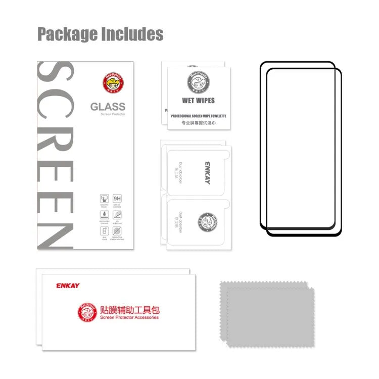 2Pcs Pack HAT PRINCE HD Screen Mobile Phone Film Tempered Glass for ZTE Nubia Red Magic 7 Pro Screen Protector Tidesmit