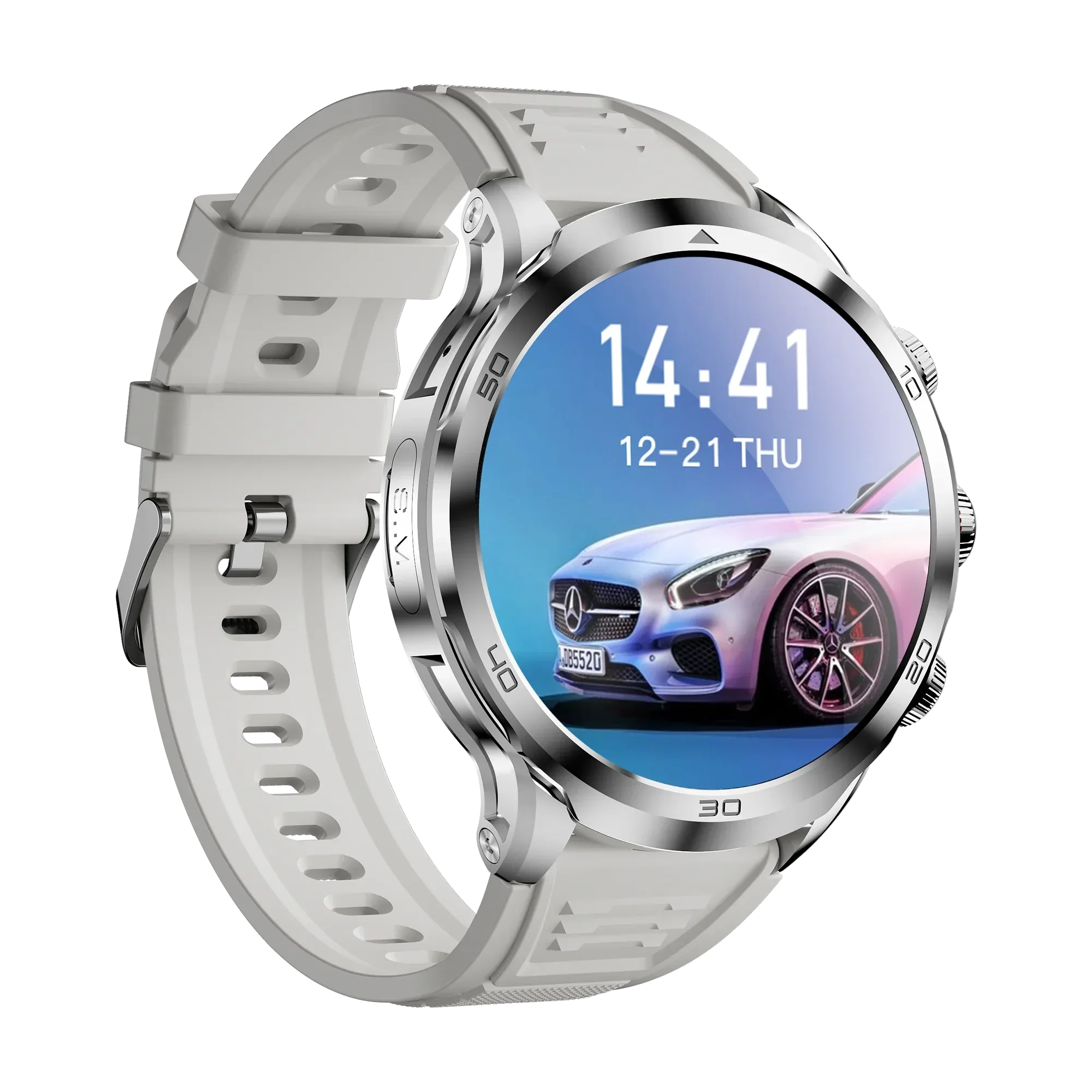 H19 Smart Watch 4G Android 1100Mah Battery 466*466 Display Amoled Heart Rate 1.95 Inch Screen GPS WIFI Smartwatch Men SimCard - Tidesmit