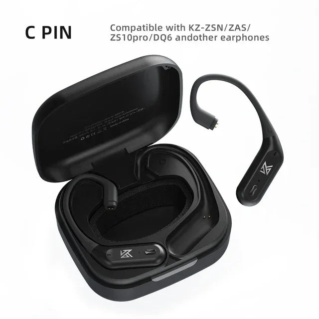 Bluetooth Wireless Adapter for KZ IEM C Pin Ear Hooks - Tidesmit C PIN Tidesmit