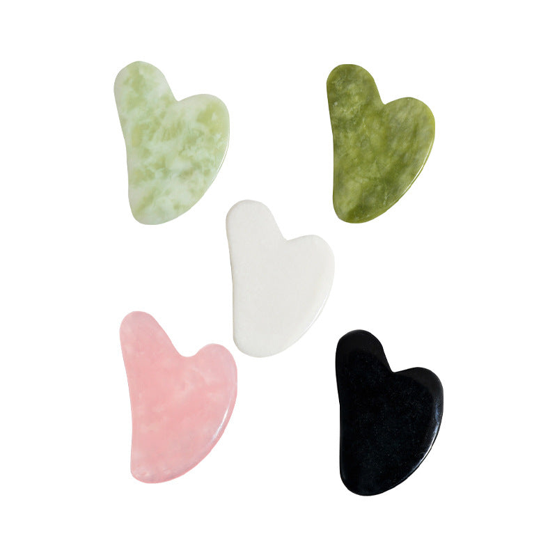 Jade Gua Sha Heart Massage Stone | Tidesmit Premium Facial Tool Back Massage Instrument Tidesmit
