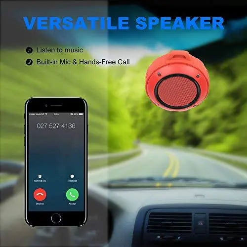 Bluetooth Speaker -Kunodi F4 Outdoor Waterproof Bluetooth Speaker 10W TWS IPX6 Portable Mini Shower Speaker with MIC Enhanced Bass 12H Playtime