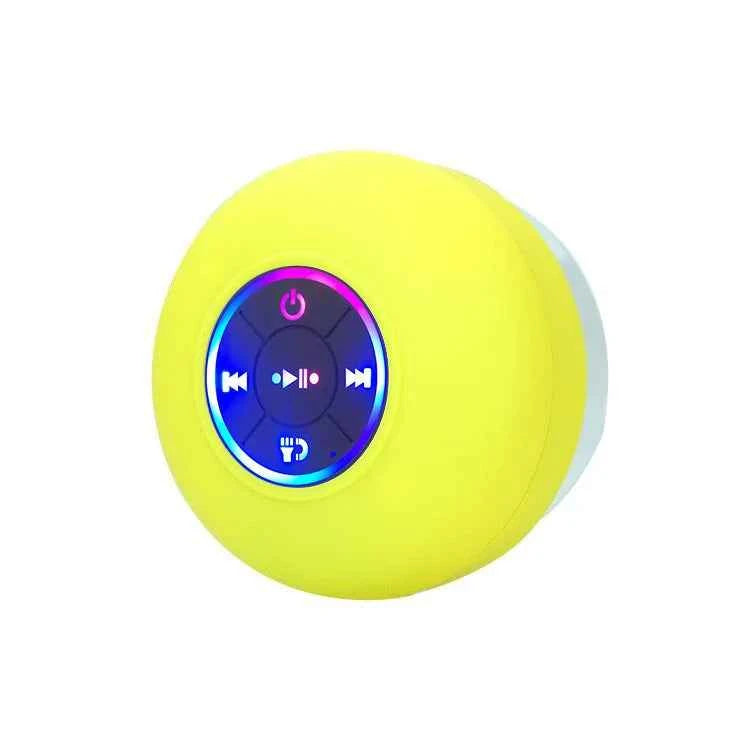 Wholesale Mini Portable Bathroom Shower Waterproof Wireless BT Speaker With Large Suction Yellow My Store
