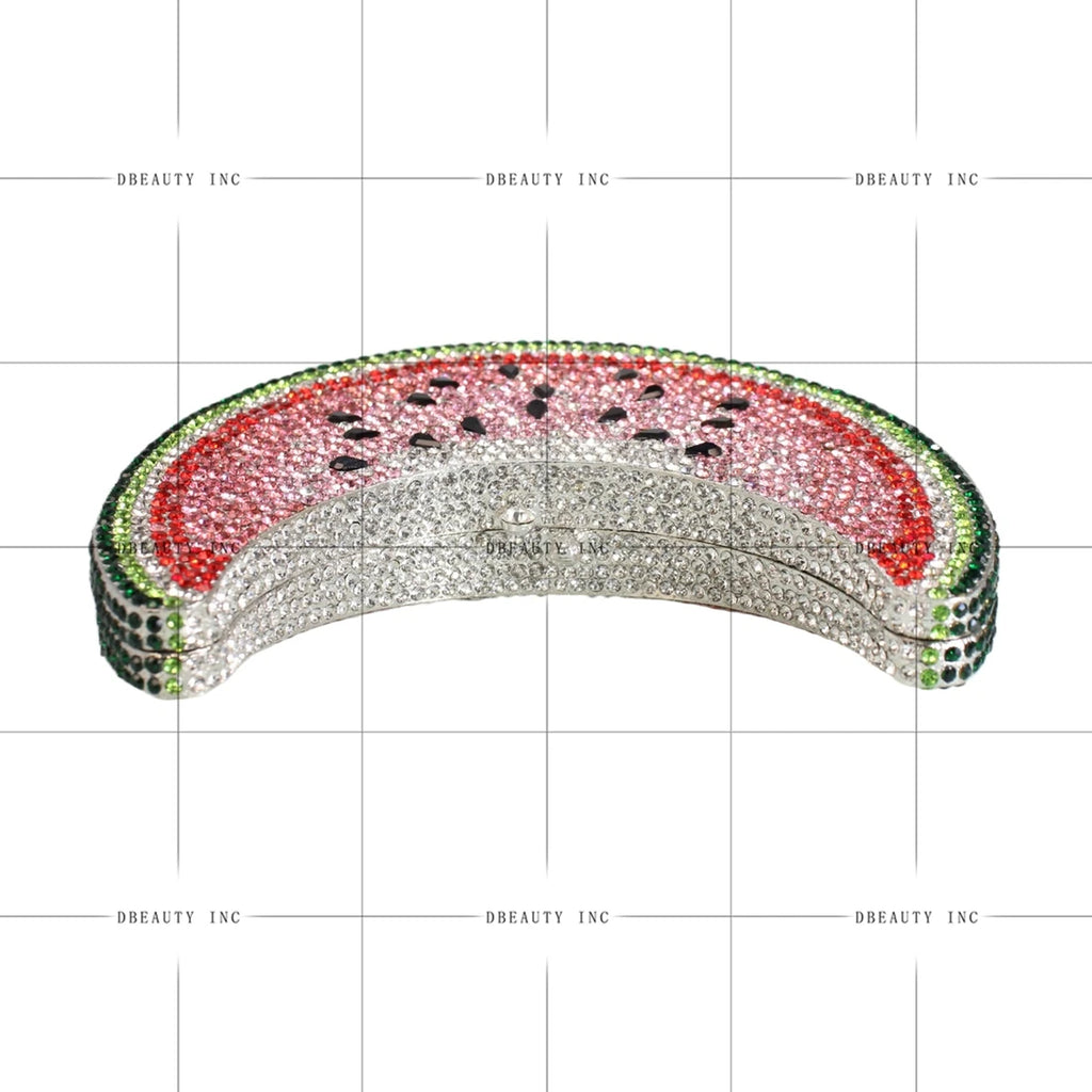 Moon Shape Rhinestone Classic Fashion Luxury Evening Clutch Women's Elegant Unique Shoulder Handbag Purse for Wedding