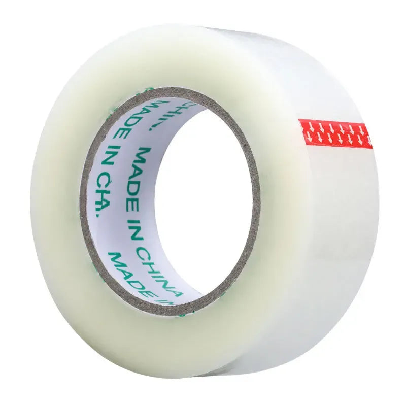 Clear white acrylic packing tape roll, pressure sensitive waterproof sealing