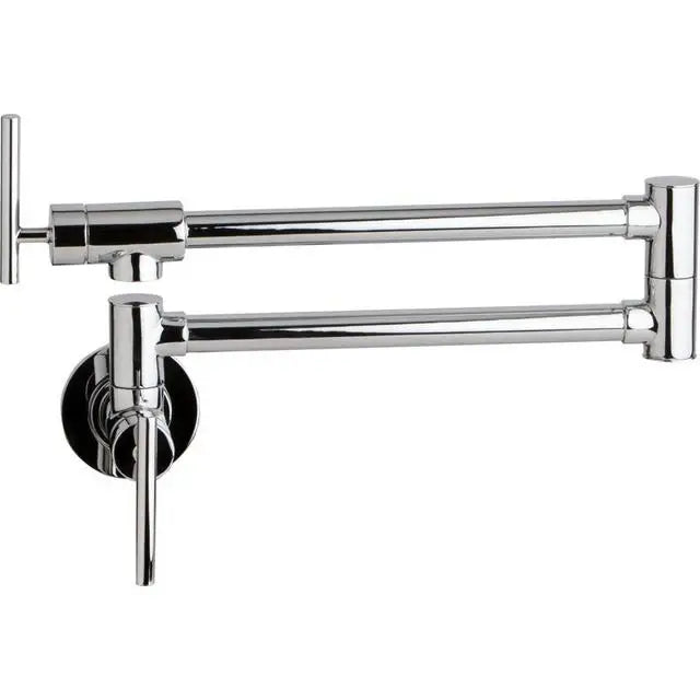 Brushed Nickel Kitchen Faucet Brass Wall Mounted Pot Filler Swivel Folding Retractable Rotary Stretch Kitchen Tap