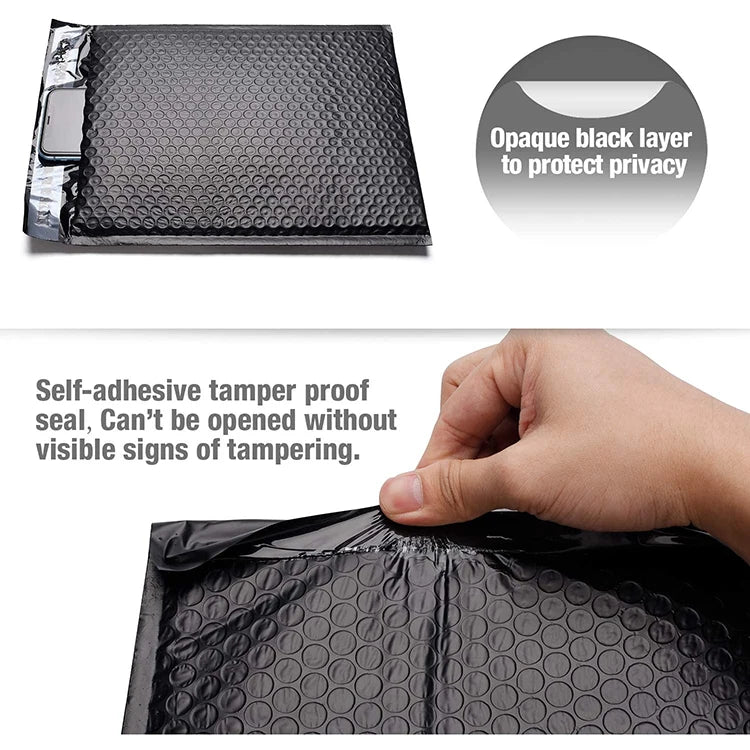 Hot Sale Premium Co-extruded Black Poly Bubble Mailers/plastic Mail Bags/padded Envelopes Shipping Suppliers