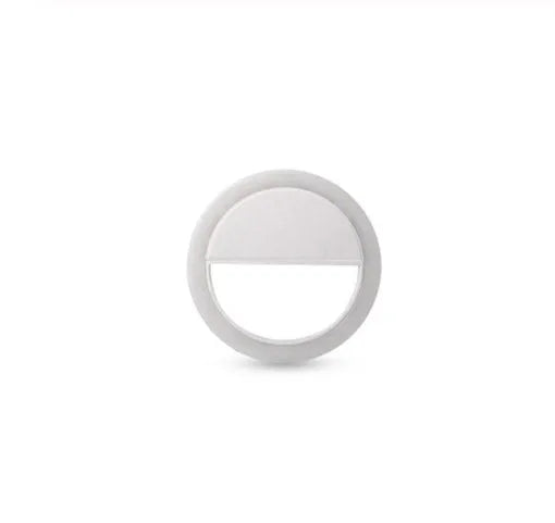 2025 Hot Sell Drop Shipping Portable Rechargeable USB Camera Clip Photography Video Mobile Phone LED Ring Selfie Light White Tidesmit