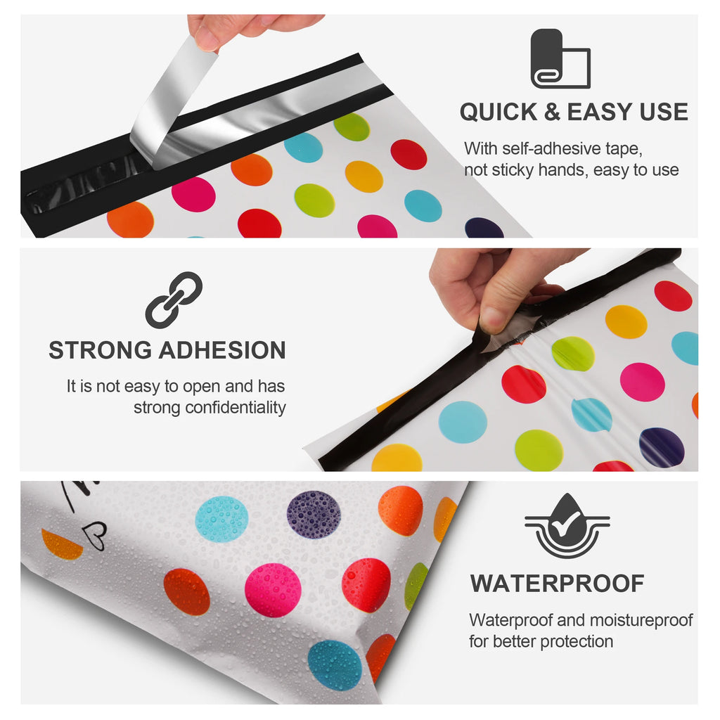10x13-Inch Durable Waterproof Polyethylene Mailers 2-Day Shipping 5-Day Delivery Biodegradable Apparel Brands Material 2 Mil