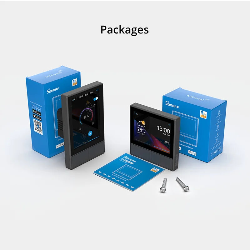 EU US SONOFF NSPanel Smart Scene Wall Switch Home Automation Wifi Touchscreen Thermostat Smart Switch HMI Panel for Smart Home Tidesmit