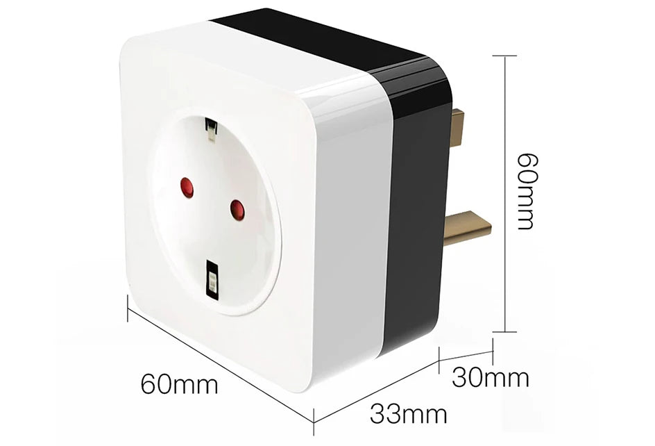 Tuya Smart Life WiFi Air Conditioner Plug Socket 16A UK US DE Outlet IR Remote Controller Alexa Google