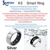 SHR Health Care Ring Smart AI Analysis Heart Rate Sleep Activity Multisports GPS Fitness Tracker Smartring APP Smart Ring 2025 Silver K3 Tidesmit