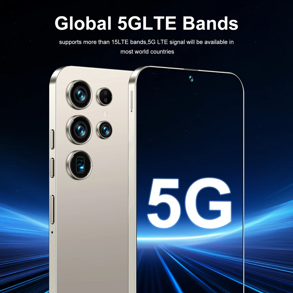 2025 New Original S26 Ultra Smartphones 5G Dual SIM Mobile Phone 22GB+2TB Storage 100W Quick HD Face Unlock Android 15 Spanish - Tidesmit