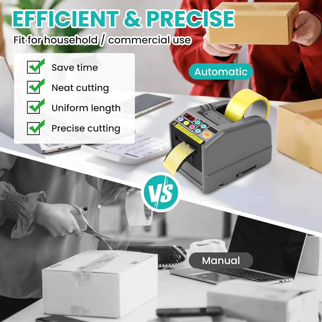 ZCUT-9 Automatic Tape Dispensers Adhesive Non Adhesive Tape Cutter Packing Machine Dispenser