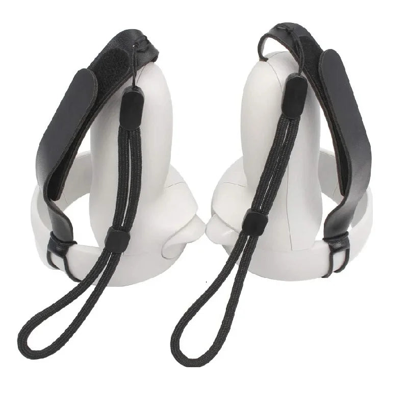Oculus Quest 2 Knuckle Straps, Adjustable Black Grip for VR Headsets Tidesmit