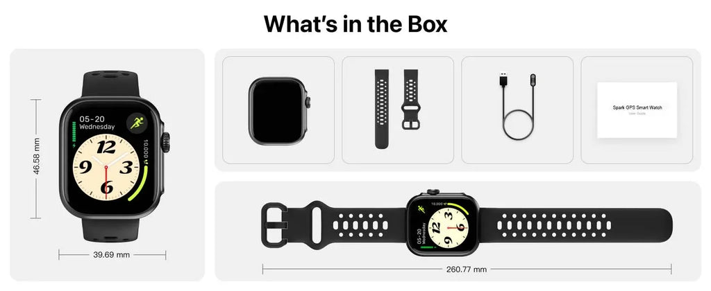 1.85\" Touch Screen Fitness Tracker Smart Watch Heart Rate Sleep Stress Monitor Waterproof IP67 Remote Control Calendar Function My Store