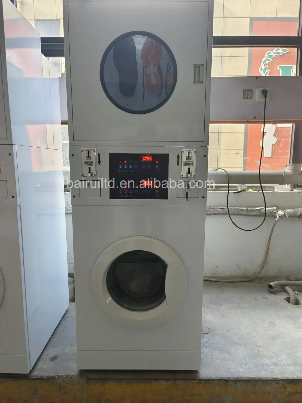 Commercial Coin-Operated Stack Shoe Washer and Dryer Machine